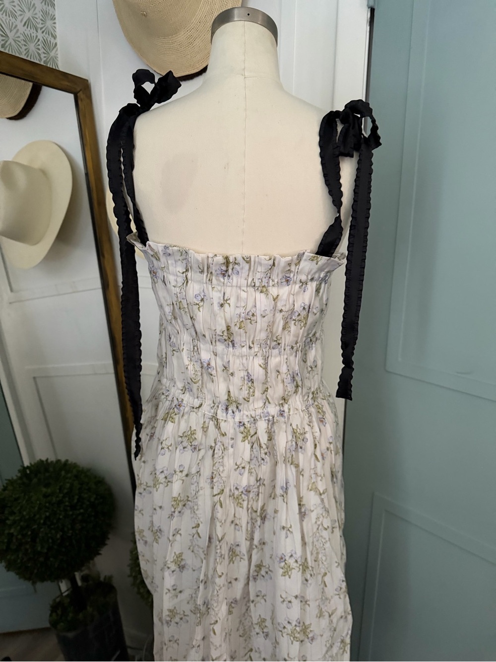 H&M x Brock Collection Lyocell-blend Dress XL Floral Midi Sundress - Picture 5 of 9